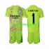 Camisola Real Madrid COURTOIS 1 Guarda-redes Criança Equipamento Quarto 2024-2025 Manga Curta